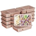 Bentgo Prep 2-Compartment Meal Prep Containers with Lids, 20 Piece Set