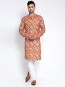 BENTOKE Men Cotton Blend Kurta Pyjama Set