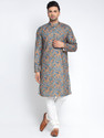 BENTOKE Men Cotton Blend Kurta Pyjama Set