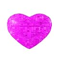 Bepuzzled Original 3D Crystal Puzzle - Heart, Pink - Fun yet challenging brain teaser that will test your skills and imagination, For Ages 12+