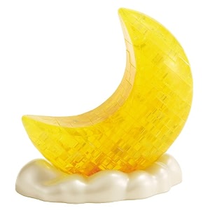 bepuzzled original 3d crystal puzzle - moon - fun yet challenging brain teaser that will test your skills and imagination for ages 12