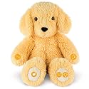 BEREST Newborns Musical Baby Sleep Soother, Mom's Heartbeat White Noise Machine|Dog Sleeping Aid with Cry Sensor|Night Light &amp; 9 Sounds Therapy|Sleepy Puppy Stuffed Toy for Toddler Crib|Yellow
