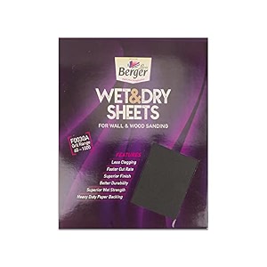 berger 11 inch wet and dry sandingemery papersandpaper - grit 320
