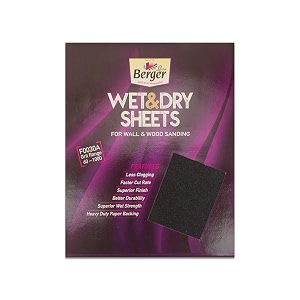 berger 11 inch wet and dry sandingemery papersandpaper - grit 150 f0030a002t001000