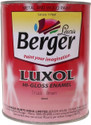 Berger Luxol Hi Gloss Brown Enamel Wall Paint (500 ml)