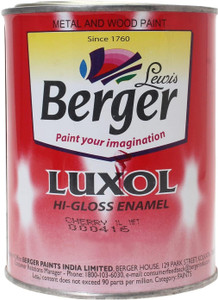 berger luxol hi gloss cherry enamel wall paint 1 l