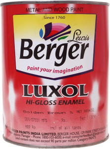 berger luxol hi gloss golden brown enamel wall paint 1 l
