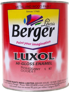 berger luxol hi gloss mahogany enamel wall paint 1 l