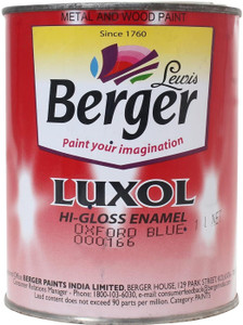 berger luxol hi gloss oxford blue enamel wall paint 1 l