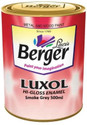 Berger Luxol Hi Gloss Smoke Grey Enamel Wall Paint (500 ml)