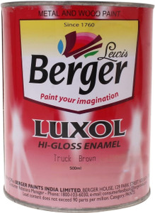 berger luxol hi gloss truck brown enamel wall paint 1 l
