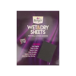 berger 11 inch wet and dry sandingemery papersandpaper - grit 320
