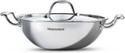 BERGNER Argent Tri-ply 2.5 Litre Kadhai 24 cm diameter with Lid 2.5 L capacity (Triply, Stainless Steel, Induction Bottom)