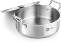BERGNER BE Essentials Triply Stainless Steel Rice Handi / Biryani Pot 24 cm diameter 3.9 L capacity with Lid (Triply, Stainless Steel, Induction Bottom)