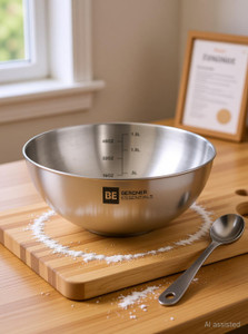 bergner be bergner essentials tasla 15 l capacity 20 cm diameter triply induction bottom