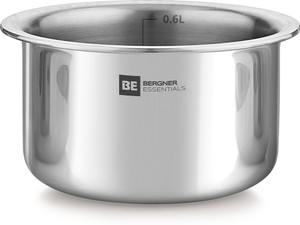 bergner be bergner essentials triply induction bottom topebhagonapatila 06 l capacity 11 cm diameter triply stainless steel induction bottom