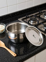 BERGNER BE Essentials Triply Induction Bottom 16cm Belly Shape Rice Handi 2 L with Lid (Triply, Stainless Steel, Induction Bottom)