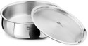 BERGNER BE Bergner Essentials Triply Induction Bottom Handi 6.4 L with Lid (Triply, Stainless Steel, Induction Bottom)