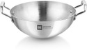 BERGNER Triply Induction Bottom Kadhai 30 cm diameter 5 L capacity (Triply, Induction Bottom)
