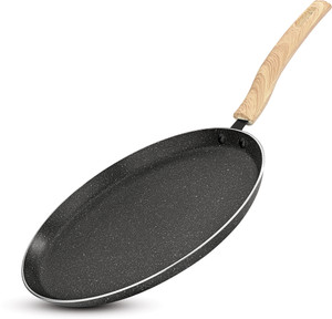 bergner earth black non-stick induction bottom tawa 30 cm diameter
