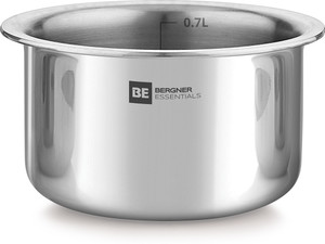 bergner triply induction bottom topebhagonapatila 07 l capacity 12 cm diameter triply stainless steel induction bottom