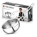 Bergner TriPro TriPly Stainless Steel 12cm Tadka Pan, 500ml Capacity, For Spice Tempering/Seasoning, Long Wire Handle, Laser-Etched Scale, Smooth Finished Surface, Induction Bottom and Gas Stove Ready