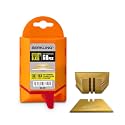 Berkling 50-Pack Titanium Plated Utility Blades, SK2H Steel, 3x Sharper