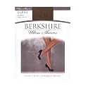 Berkshire 4413 Women's Ultra Sheer Non-Control Top Pantyhose with Sandalfoot Toe – Made in USA – Nylon &amp; Cotton Blend