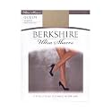 Berkshire 4413 Women's Ultra Sheer Non-Control Top Pantyhose with Sandalfoot Toe – Made in USA – Nylon &amp; Cotton Blend