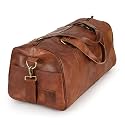 Berliner Bags Vintage Full Grain Leather Duffle Bags For Men Olso, Brown