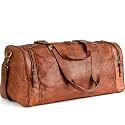 Berliner Bags Vintage Full Grain Leather Duffle Bags For Men Bergen, Brown