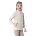 beroy Girls Fleece Long Sleeve Shirts Half Zip Equestrain Shirt Thermal Kids Horse Riding Shirts Thumbhole Pockets