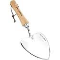 Berry&Bird Perennial Trowel, Oversized Garden Potting Trowels with Sharp Blade Wood Hand Shovel, Stainless Steel Planting TSpade Gardening Tool for Roots,Digging,Transplanting