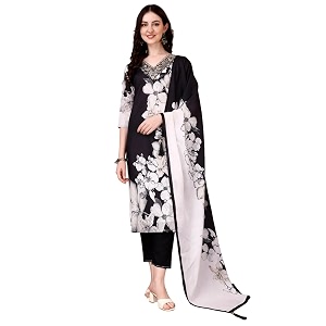Berrylicious Black White Embridered Floral