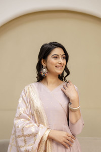 berrylicious Women Jacquard Kurta Pant Dupatta Set