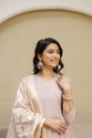 berrylicious Women Jacquard Kurta Pant Dupatta Set