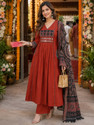 berrylicious Women Kurta Palazzo Dupatta Set
