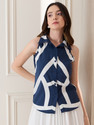 Berrylush BIZwear Women Printed Casual Dark Blue