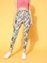 Berrylush Printed Women Multicolor Tights