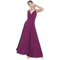 Berrylush Red Solid V Neck Maxi Dress