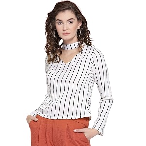 Berrylush Solid A-Line Top for Women