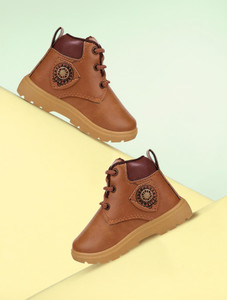 BERSACHE Boys Lace Casual Boots
