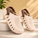 BERSACHE Men Flats Sandal Beige 7