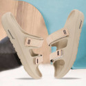 BERSACHE Men Wedges Sandal Beige 12