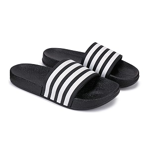 bersache men black casual slipperflipflop