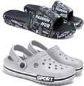 BERSACHE Men Slides (Multicolor , 6)