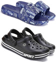 BERSACHE Men Slides (Multicolor , 8)