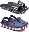 BERSACHE Men Slides (Multicolor , 8)