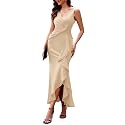 BeryLove Formal Wedding Guest Evening Midi Ruffle