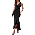 BeryLove Formal Wedding Guest Evening Midi Ruffle